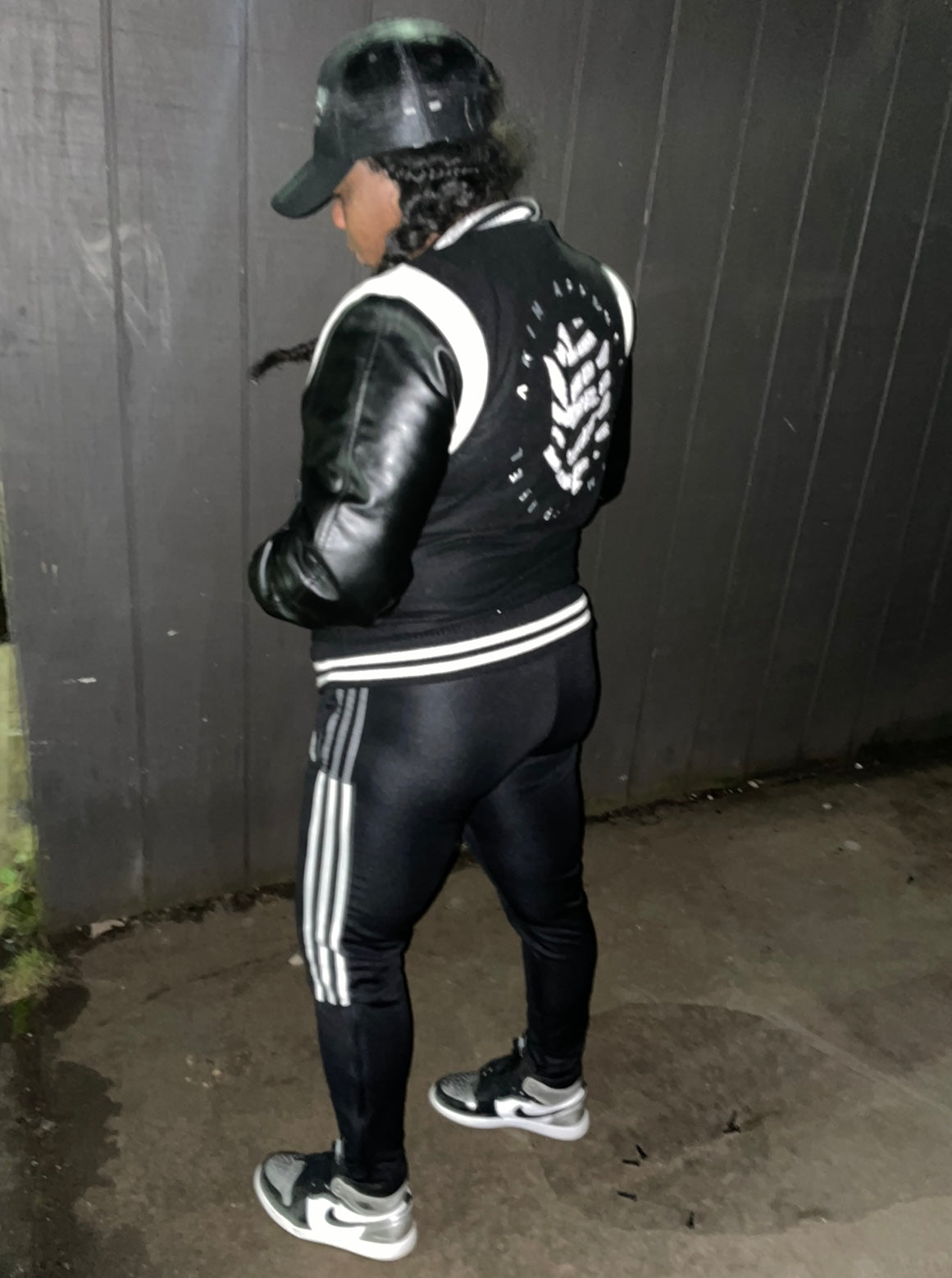 ZEBRA PRINT VARSITY JACKET