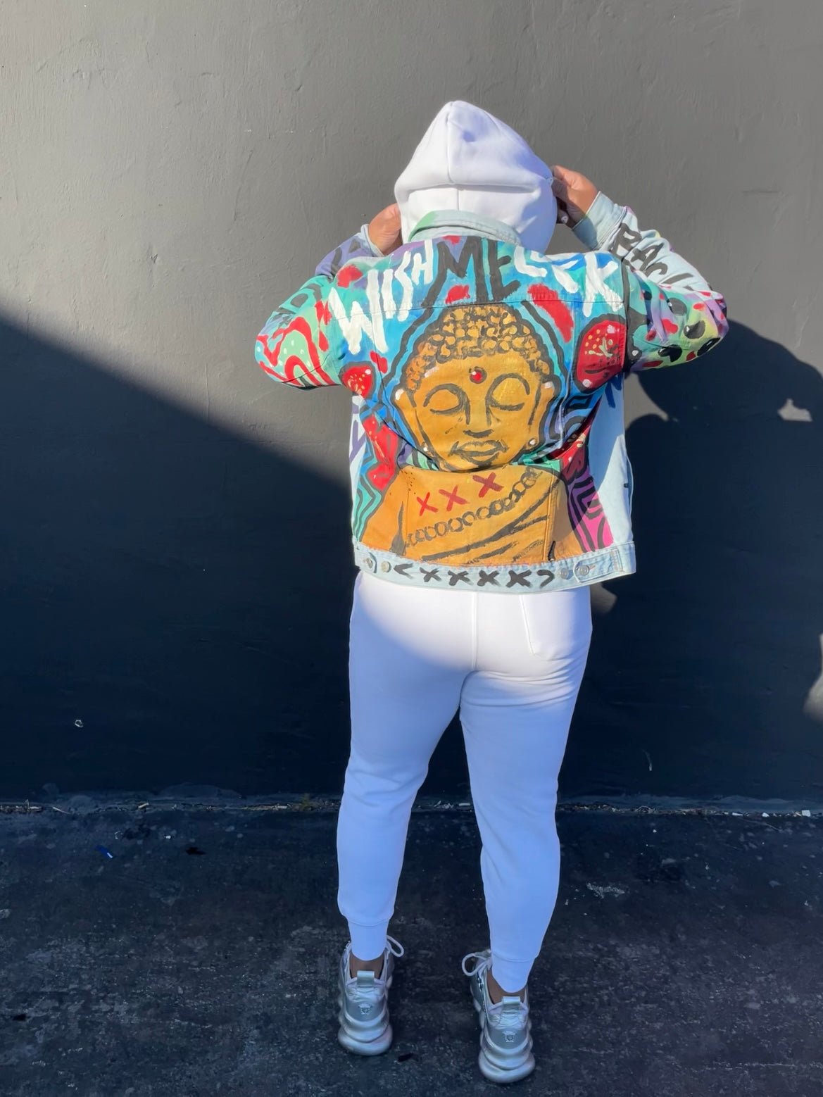 CUSTOM "WISH ME LUCK" PAINT JACKET