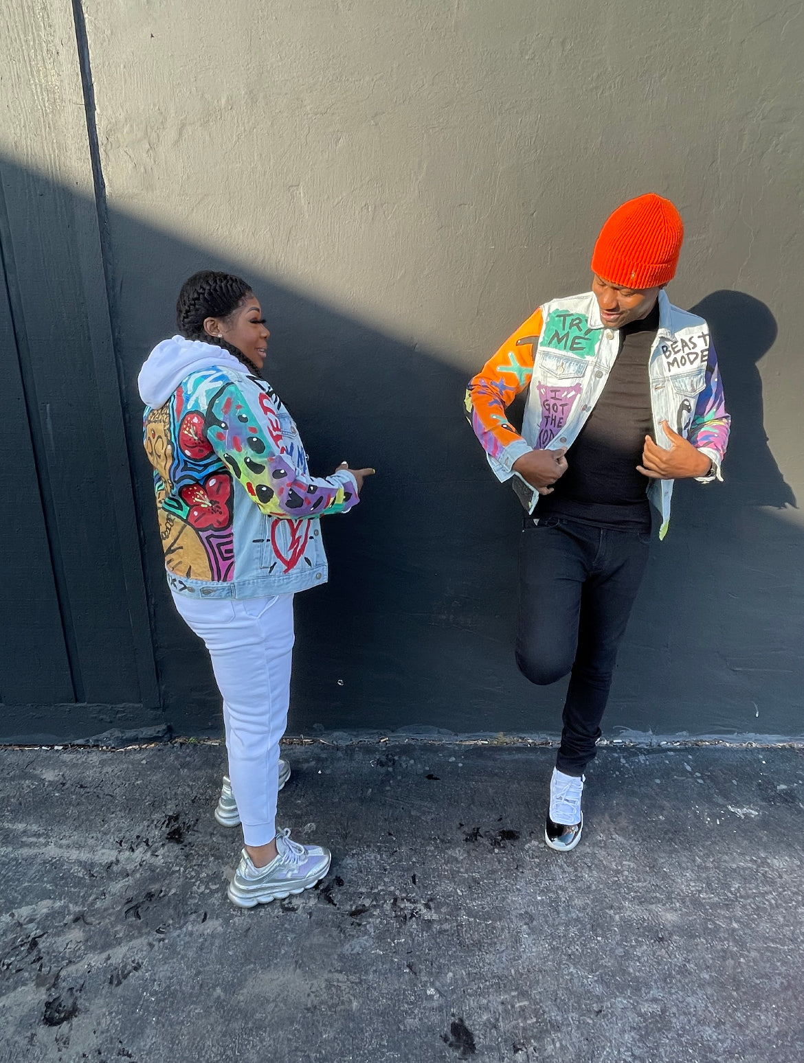 CUSTOM "WISH ME LUCK" PAINT JACKET