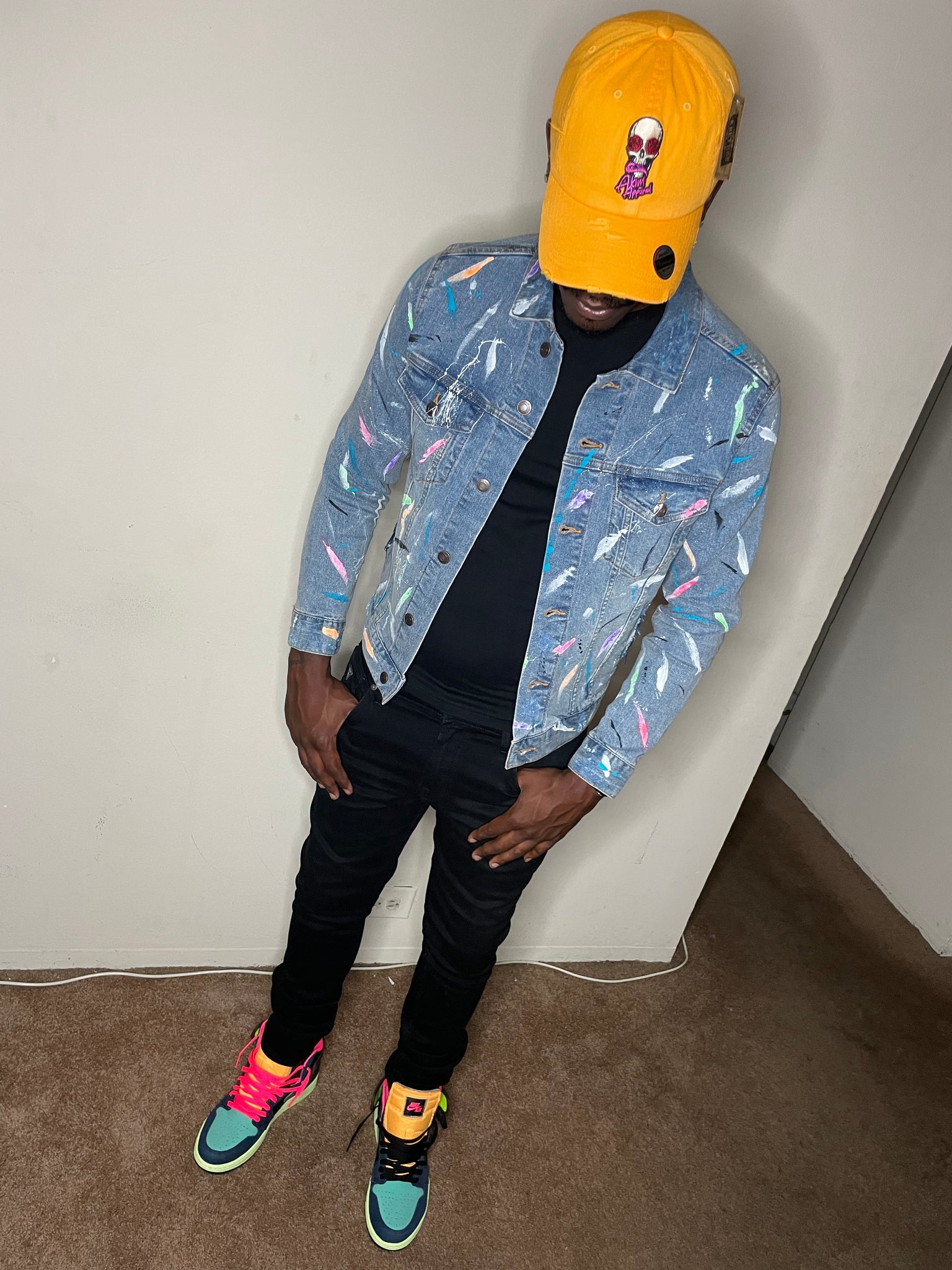CUSTOM DENIM SPLASH JACKET