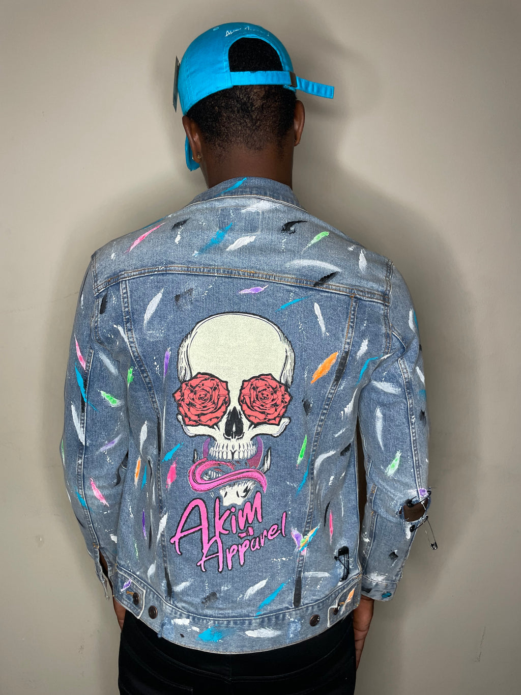 CUSTOM DENIM SPLASH JACKET