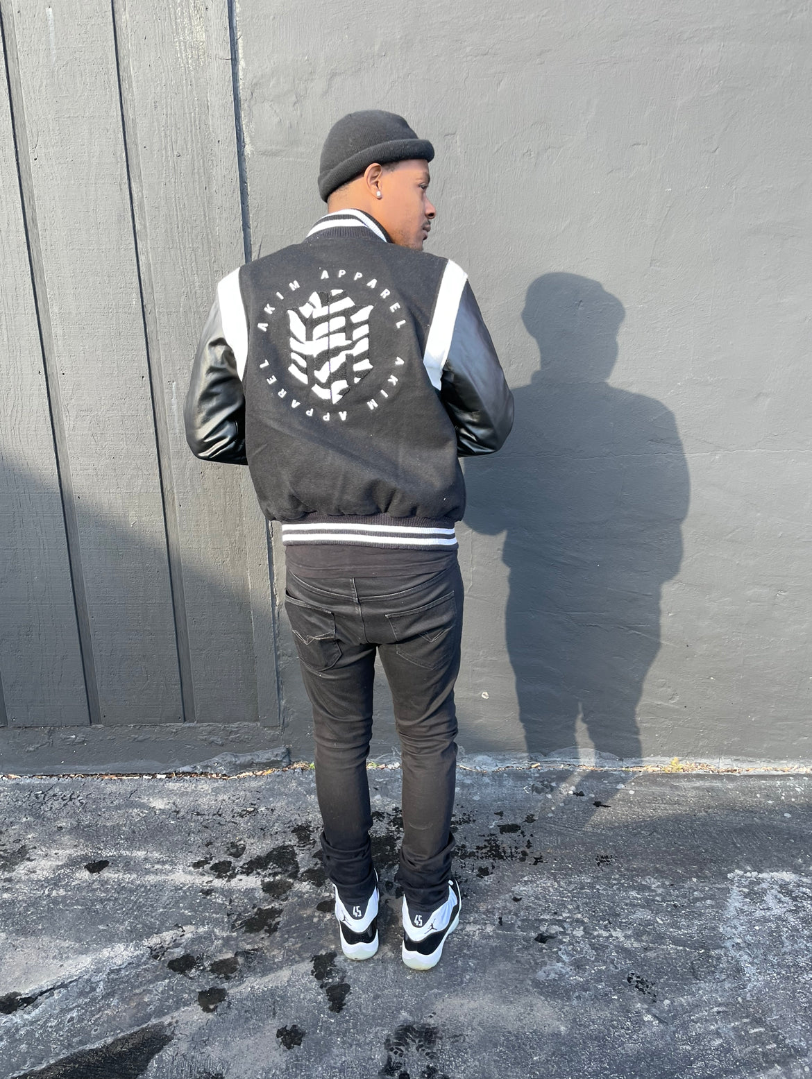 ZEBRA PRINT VARSITY JACKET