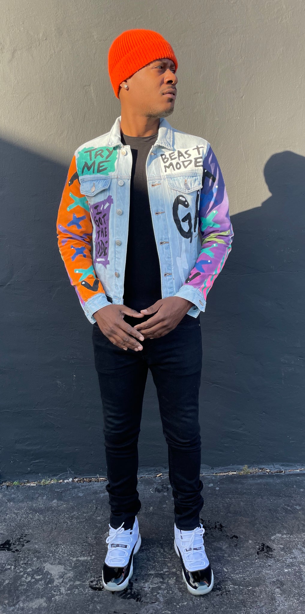 CUSTOM "GAMEHEAD YEEZY" EDITION PAINT JACKET
