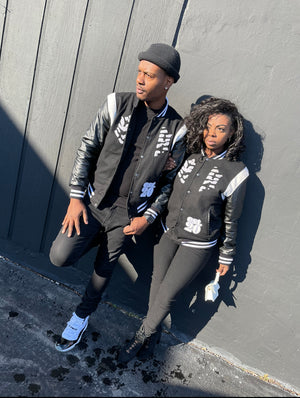 ZEBRA PRINT VARSITY JACKET